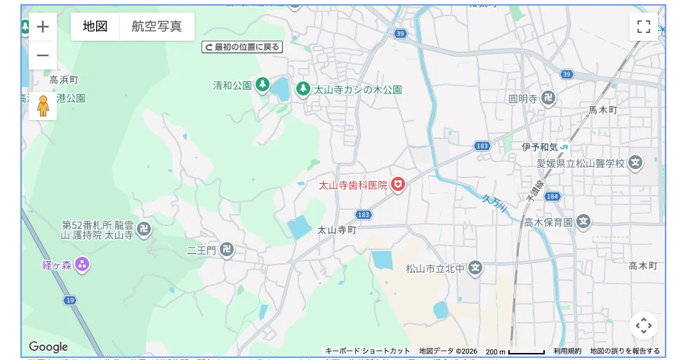 太山寺 車庫・資材置場周辺の地図